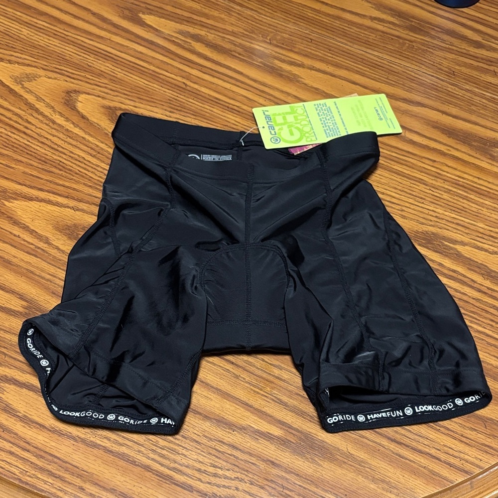 Canari Black Cycling Shorts with Logo
